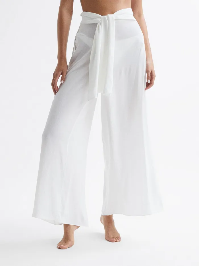 Reiss Trousers Gemma Resort Trousers White 8211 Women