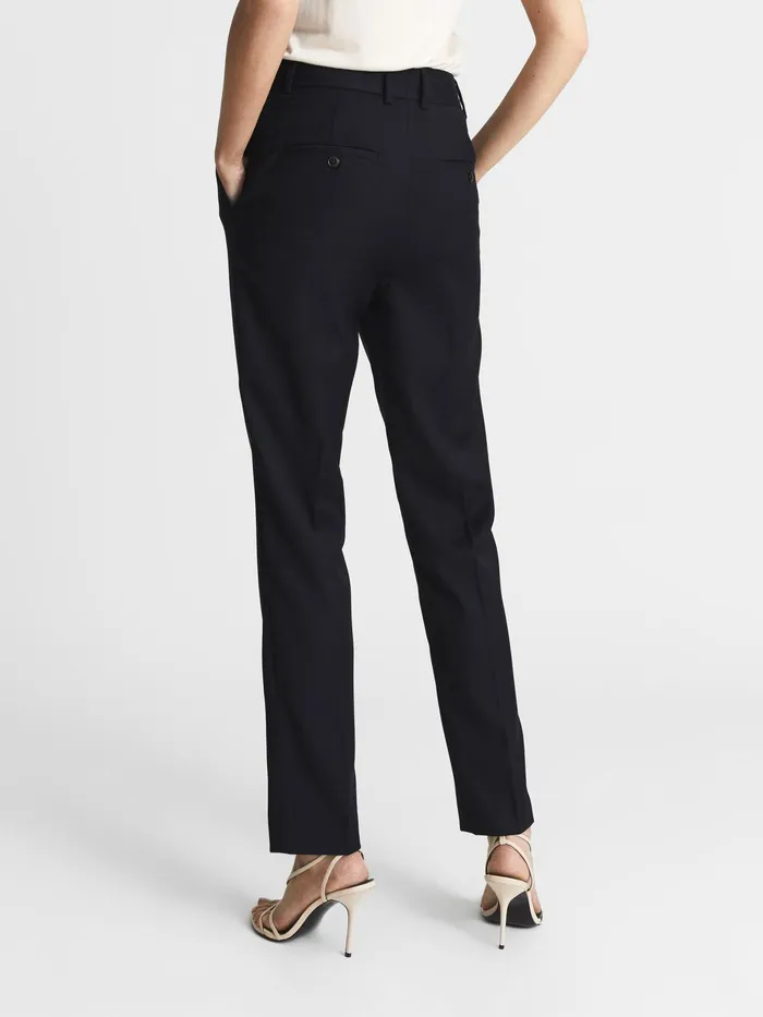 Reiss Trousers Haisley Slim Leg Tapered Trousers Black 8211 Women