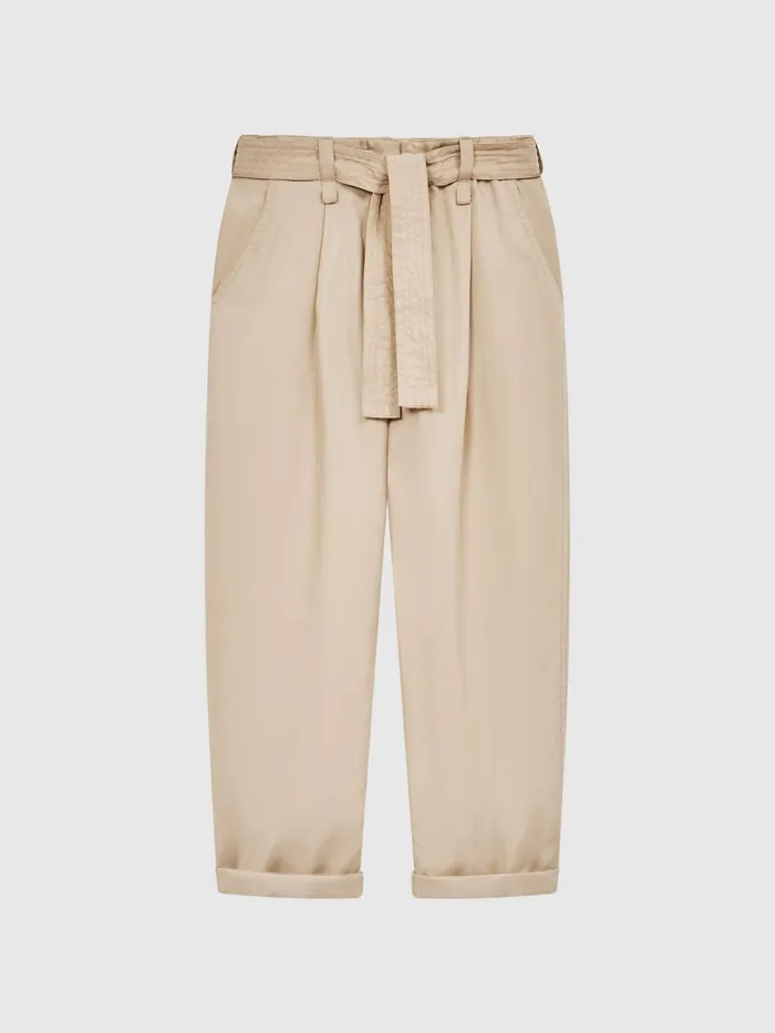 Reiss Trousers Joanie Paper Bag Cargo Trousers Camel 8211 Children