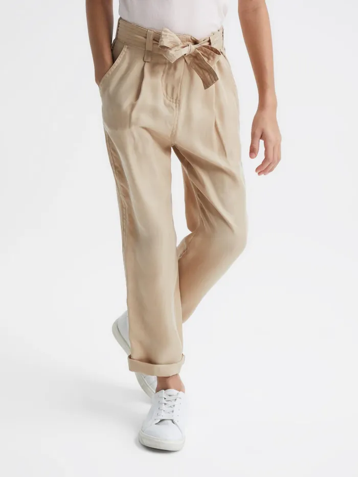 Reiss Trousers Joanie Paper Bag Cargo Trousers Camel 8211 Children
