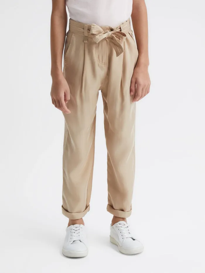 Reiss Trousers Joanie Paper Bag Cargo Trousers Camel 8211 Children