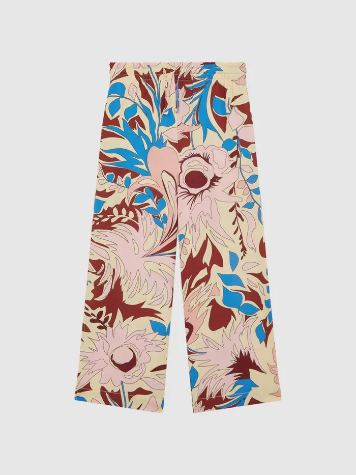 Reiss Trousers Liv Floral Printed Straight Leg Trousers Lilac 8211 Children