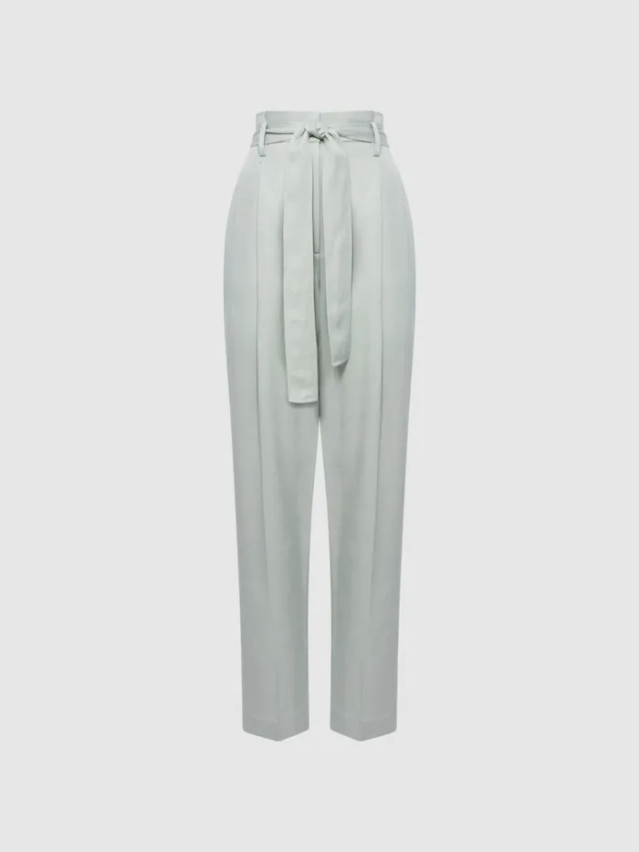 Reiss Trousers Mylie Tapered High Rise Trousers Mint 8211 Women