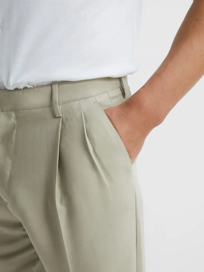 Reiss Trousers Slate Tapered Trousers Soft Beige 8211 Men