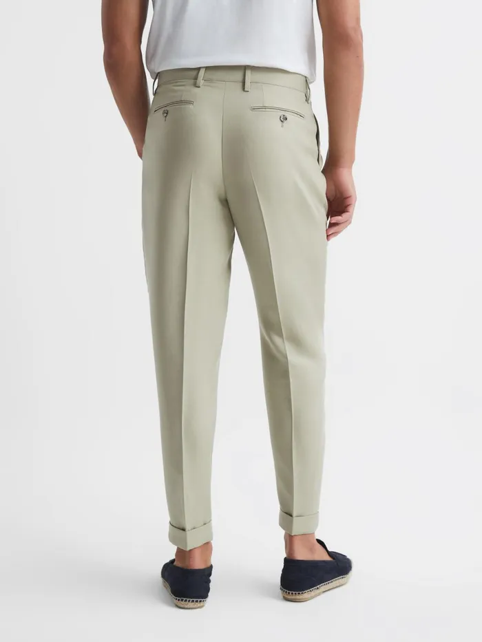 Reiss Trousers Slate Tapered Trousers Soft Beige 8211 Men