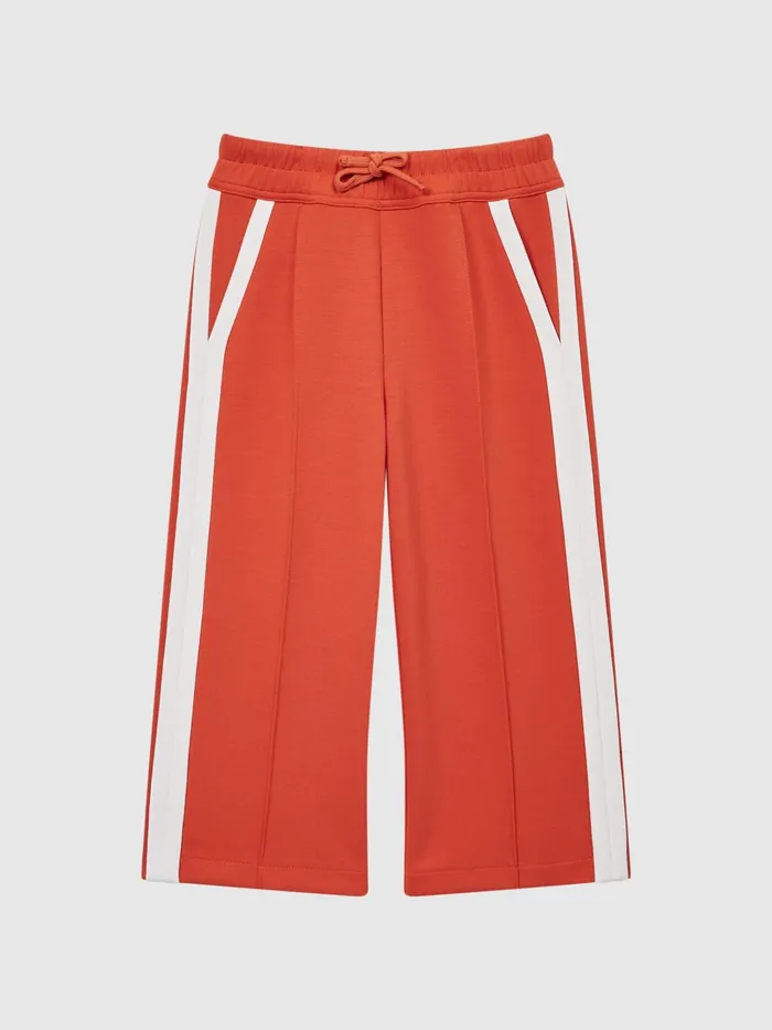 Reiss Trousers Tegan Jersey Side Stripe Trousers Camel 8211 Children