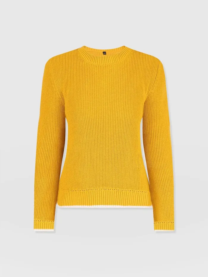 Remy Crop Sweater 8211 Yellow Yellow Women Saint And Sofia Knitwear
