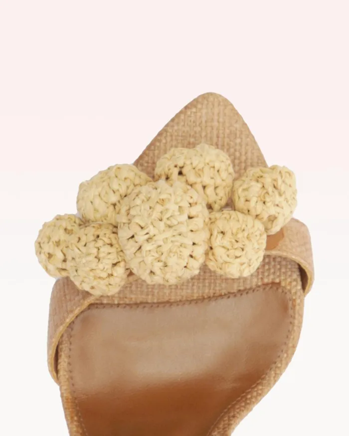 Resse Raffia Sandal Espresso Women Alexandre Birman Sandals
