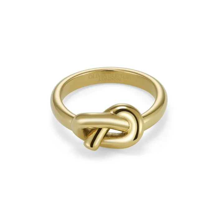 Rings Women Olivia Burton Lovers Knot Gold Plated Ring M