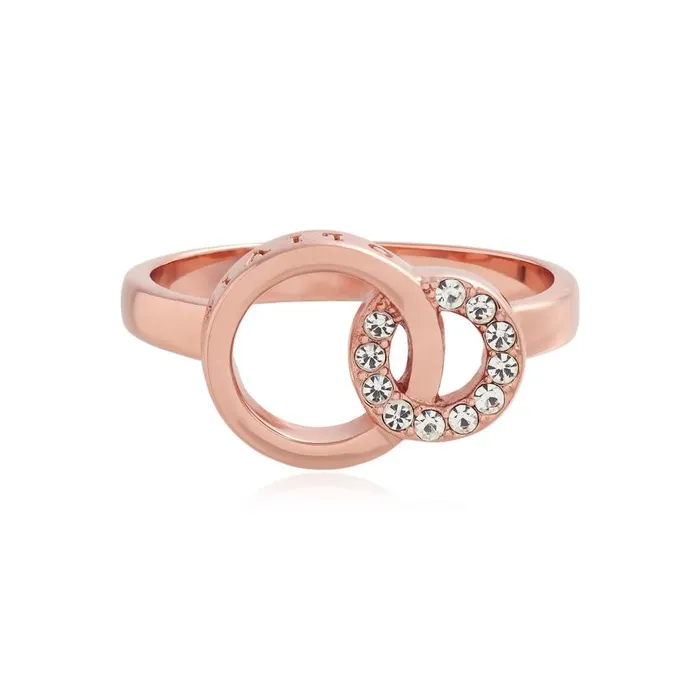 Rings Women Olivia Burton Rose Gold Interlink Ring