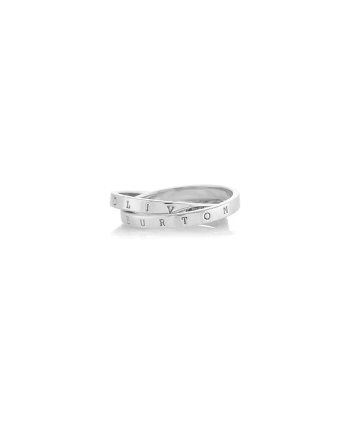 Rings Women Olivia Burton Silver Interlink Ring S