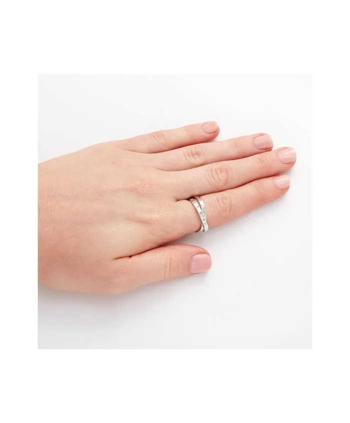Rings Women Olivia Burton Silver Interlink Ring S Rings Women Olivia Burton Silver Interlink Ring S