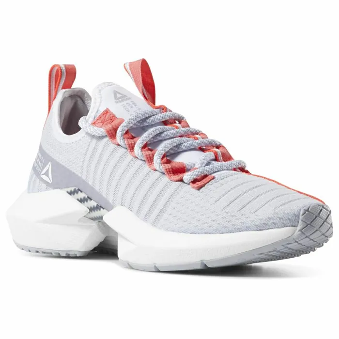 Running Shoes Womens Reebok Sole Fury SE Shoes Grey Red Rose White
