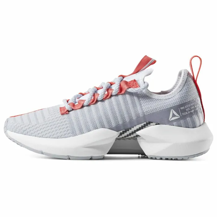 Running Shoes Womens Reebok Sole Fury SE Shoes Grey Red Rose White