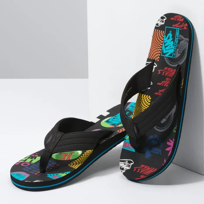 Sandals Men Vans V66 T Street Print Blackmulti Sandals Men Vans V66 T Street Print Blackmulti