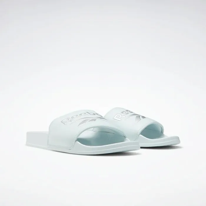 Sandals MensWomens Reebok Classic Slide Chalk Blue Chalk Blue Digital Glow