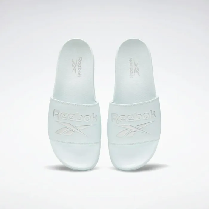 Sandals MensWomens Reebok Classic Slide Chalk Blue Chalk Blue Digital Glow