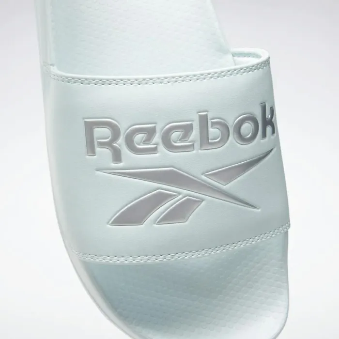 Sandals MensWomens Reebok Classic Slide Chalk Blue Chalk Blue Digital Glow
