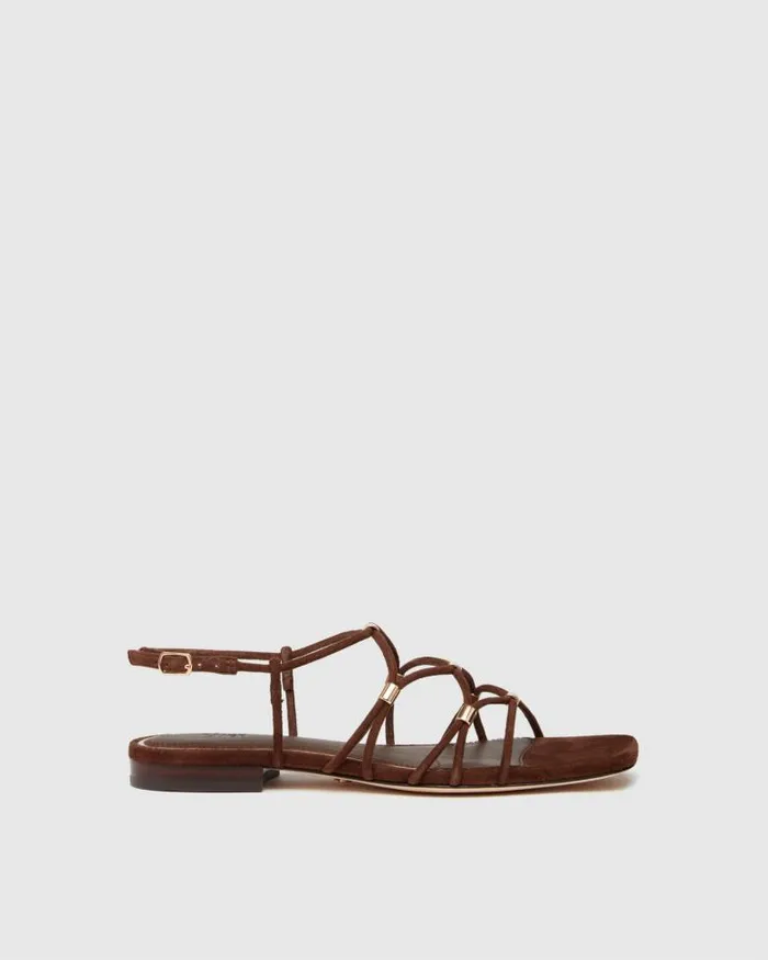 Sandals Women PAIGE Aurora Sandal 8211 Chocolate Suede