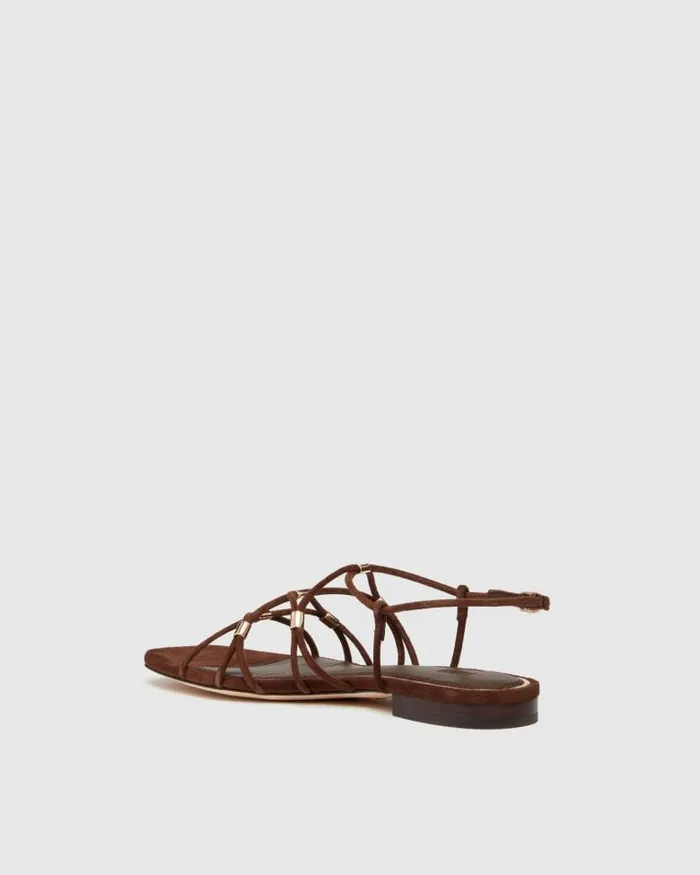 Sandals Women PAIGE Aurora Sandal 8211 Chocolate Suede Sandals Women PAIGE Aurora Sandal 8211 Chocolate Suede
