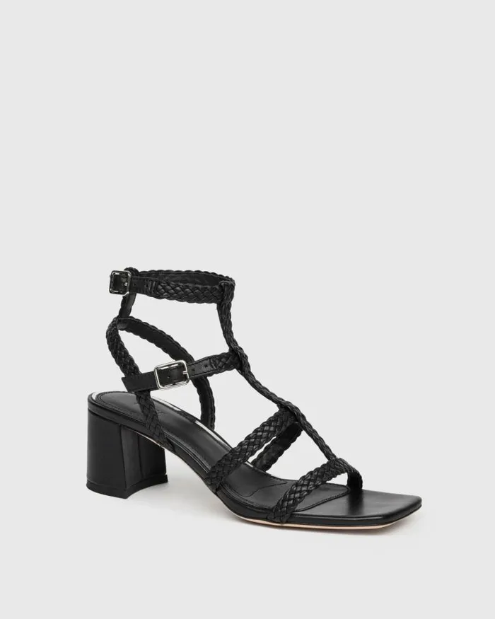 Sandals Women PAIGE Eliza Sandal 8211 Black Leather Sandals Women PAIGE Eliza Sandal 8211 Black Leather