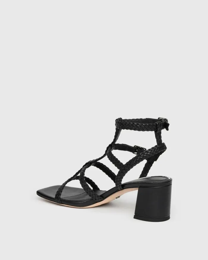 Sandals Women PAIGE Eliza Sandal 8211 Black Leather Sandals Women PAIGE Eliza Sandal 8211 Black Leather