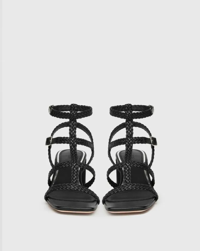 Sandals Women PAIGE Eliza Sandal 8211 Black Leather Sandals Women PAIGE Eliza Sandal 8211 Black Leather