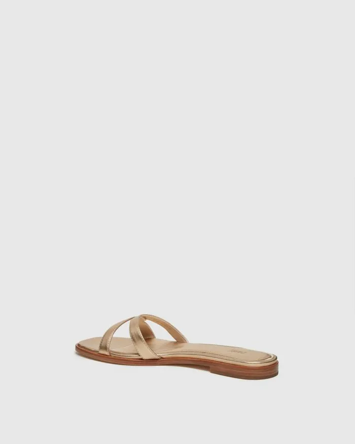 Sandals Women PAIGE Toby Sandal 8211 Dark Gold Metallic Leather Sandals Women PAIGE Toby Sandal 8211 Dark Gold Metallic Leather