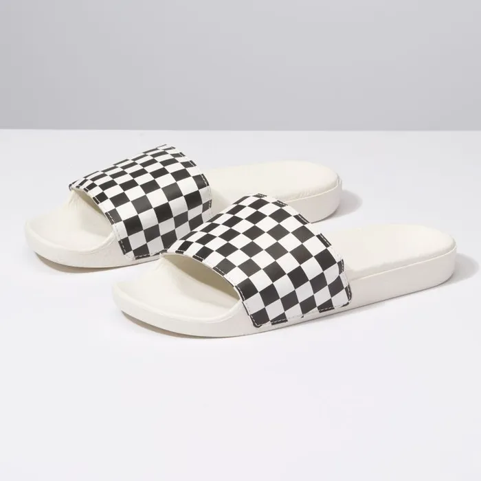 Sandals Women Vans SlideOn Checkerboard Whiteblack