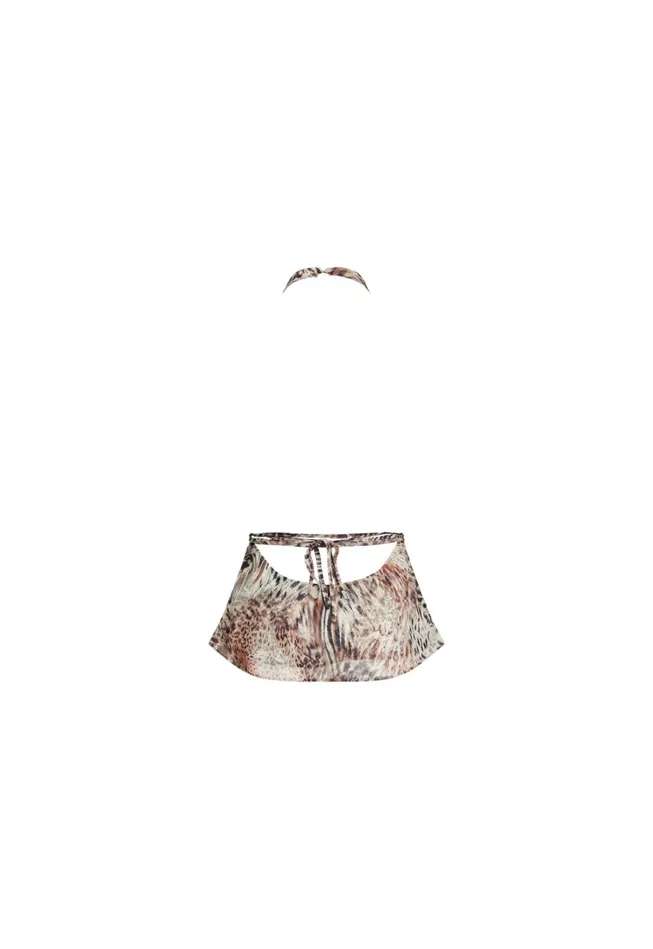 Sets and Coords Women Lioness Fashion BANKS HALTER TOP Chocolate Animal Sets and Coords Women Lioness Fashion BANKS HALTER TOP Chocolate Animal
