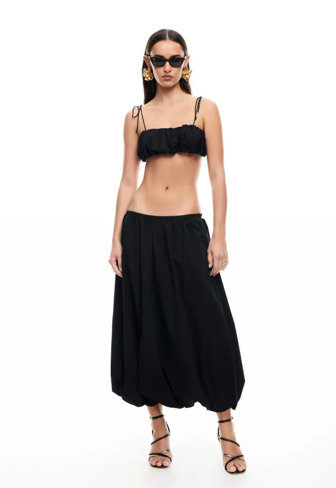 Sets and Coords Women Lioness Fashion INTUITION BUBBLE MIDI SKIRT Onyx Sets and Coords Women Lioness Fashion INTUITION BUBBLE MIDI SKIRT Onyx
