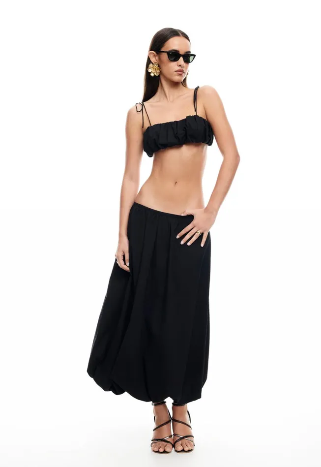 Sets and Coords Women Lioness Fashion INTUITION BUBBLE MIDI SKIRT Onyx Sets and Coords Women Lioness Fashion INTUITION BUBBLE MIDI SKIRT Onyx