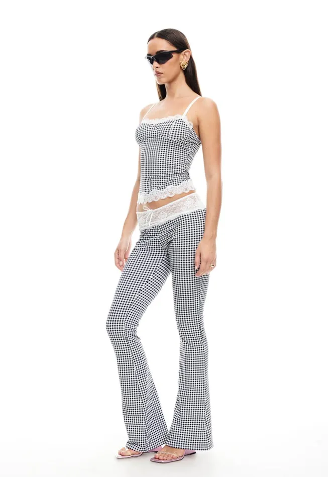 Sets and Coords Women Lioness Fashion ON POINTE PANT Black Check Sets and Coords Women Lioness Fashion ON POINTE PANT Black Check