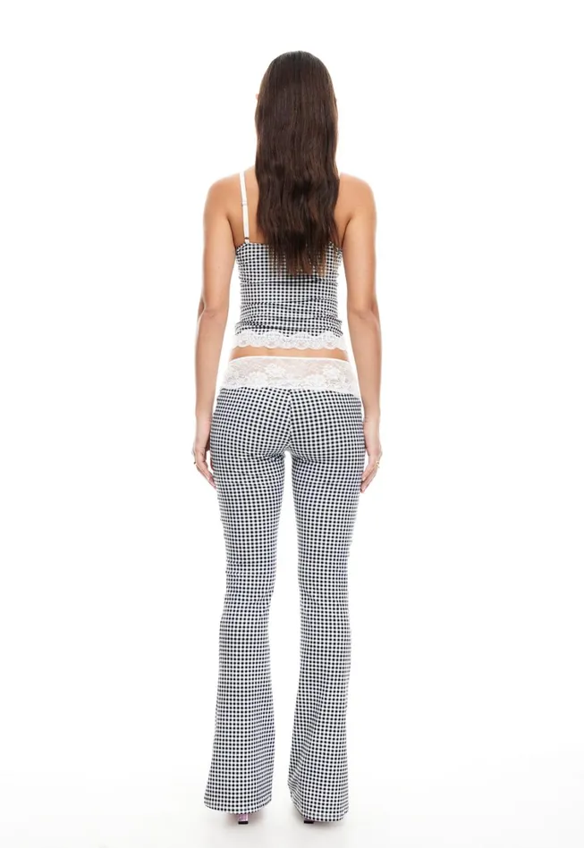 Sets and Coords Women Lioness Fashion ON POINTE PANT Black Check Sets and Coords Women Lioness Fashion ON POINTE PANT Black Check