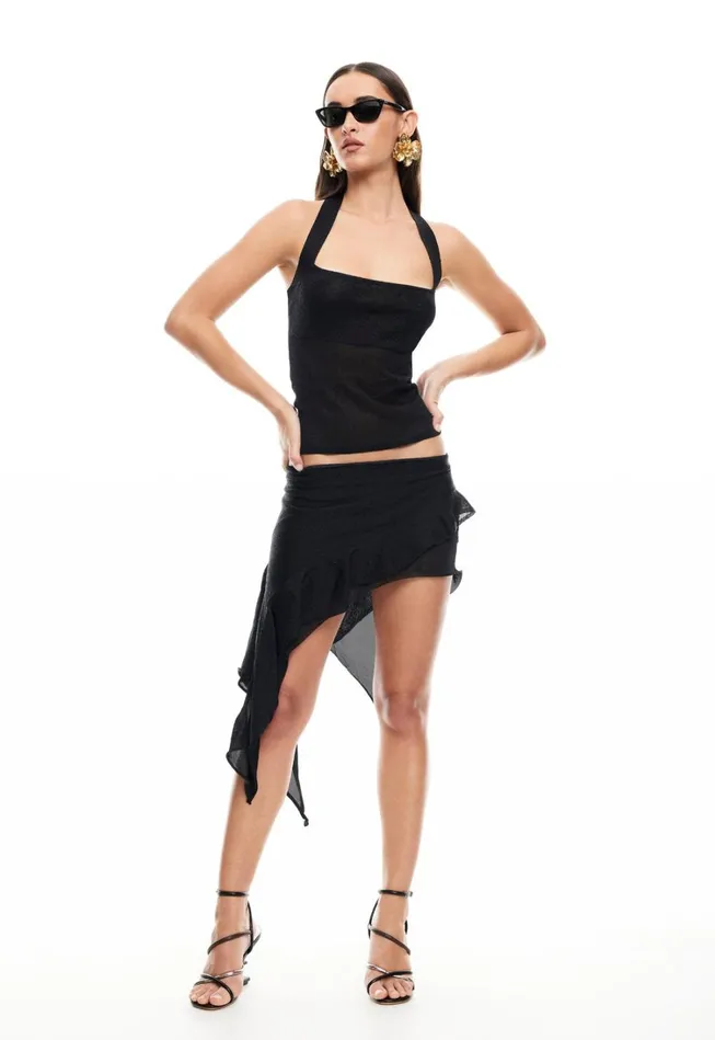 Sets and Coords Women Lioness Fashion PALISADES MINI SKIRT Onyx Sets and Coords Women Lioness Fashion PALISADES MINI SKIRT Onyx
