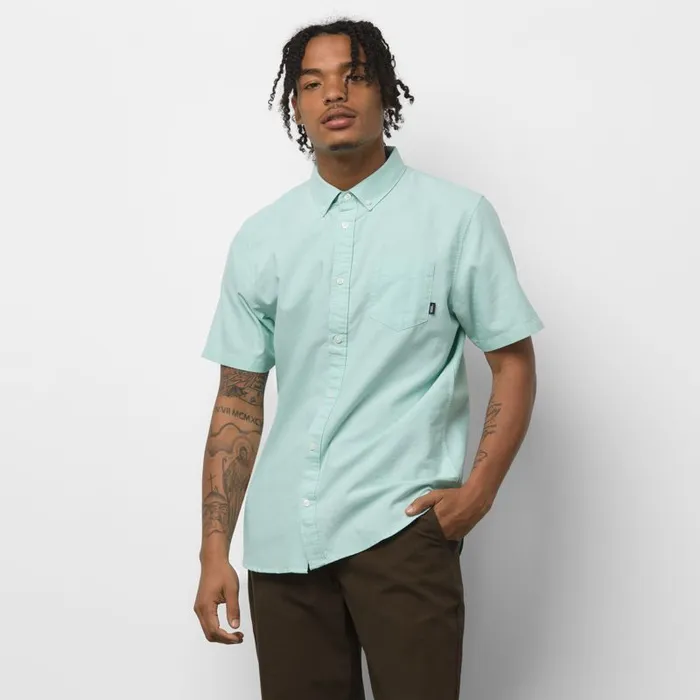 Shirts and Flannels Men Vans Houser Buttondown Shirt Dusty Jade Green