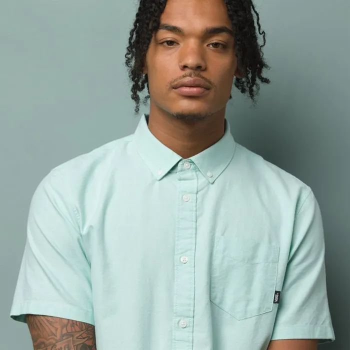 Shirts and Flannels Men Vans Houser Buttondown Shirt Dusty Jade Green Shirts and Flannels Men Vans Houser Buttondown Shirt Dusty Jade Green