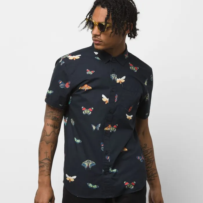 Shirts and Flannels Men Vans Metamorphosis Buttondown Shirt Black Metamorphosis Shirts and Flannels Men Vans Metamorphosis Buttondown Shirt Black Metamorphosis