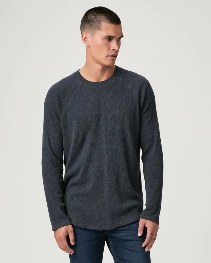 Shirts Men PAIGE Odin Baseball Tee 8211 Weathered Blue Multi