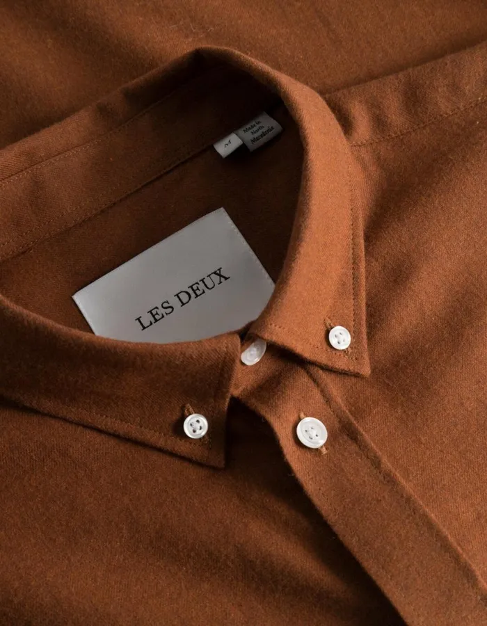 ShirtsOvershirts Men Les Deux Desert Reg Shirt 8211 Arabian Spice Melange