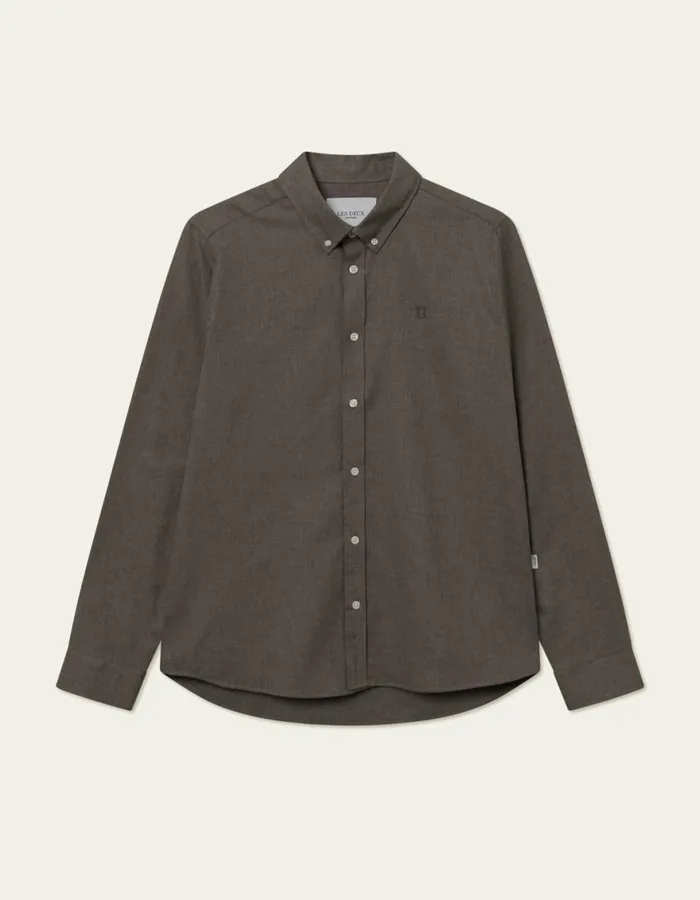 ShirtsOvershirts Men Les Deux Desert Reg Shirt 8211 Mountain Grey Melange