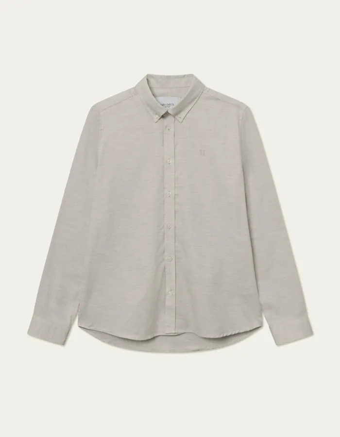 ShirtsOvershirts Men Les Deux Desert Reg Shirt 8211 Snow Melange