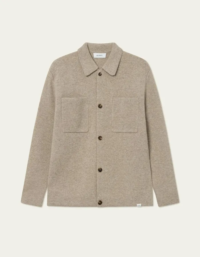 ShirtsOvershirts Men Les Deux Fischer Milano Overshirt 8211 Light Desert Sand Melange ShirtsOvershirts Men Les Deux Fischer Milano Overshirt 8211 Light Desert Sand Melange