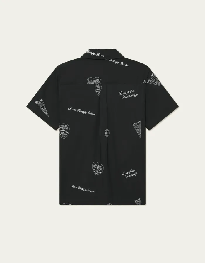 ShirtsOvershirts Men Les Deux Hendrix AOE SS Shirt 8211 BlackIvory
