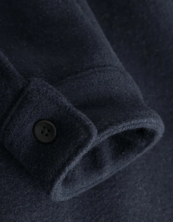 ShirtsOvershirts Men Les Deux Jason Wool Overshirt 20 8211 Dark Navy