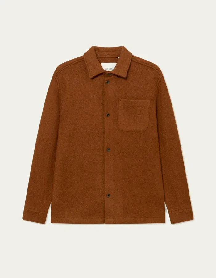 ShirtsOvershirts Men Les Deux Kaleb Overshirt 8211 Arabian Spice
