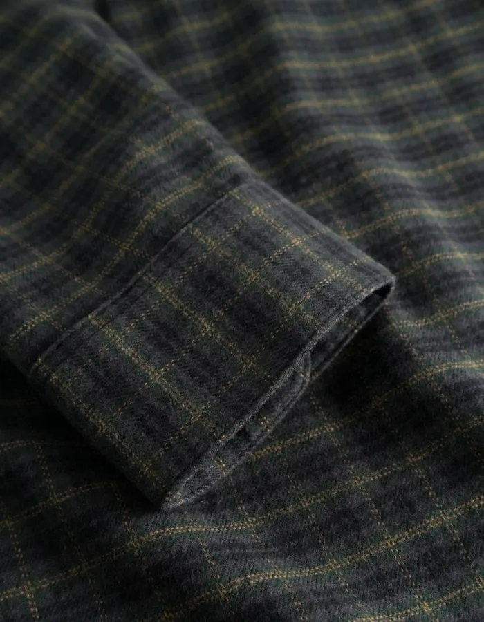 ShirtsOvershirts Men Les Deux Kent Check Shirt 20 8211 Pine GreenBlack