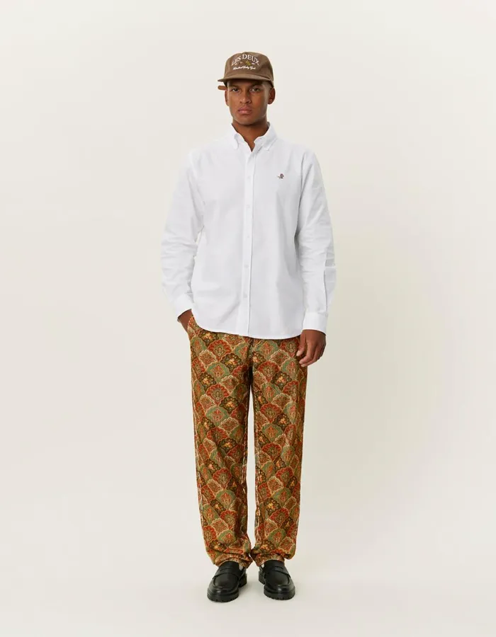ShirtsOvershirts Men Les Deux Kent Oxford Shirt 20 8211 WhiteWhite