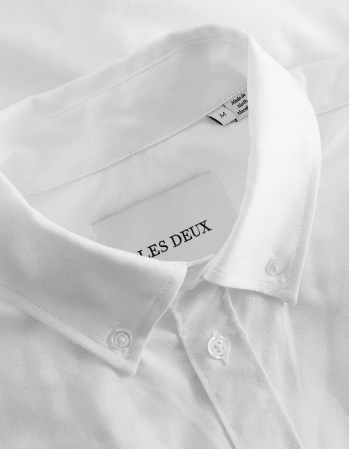 ShirtsOvershirts Men Les Deux Kent Oxford Shirt 20 8211 WhiteWhite
