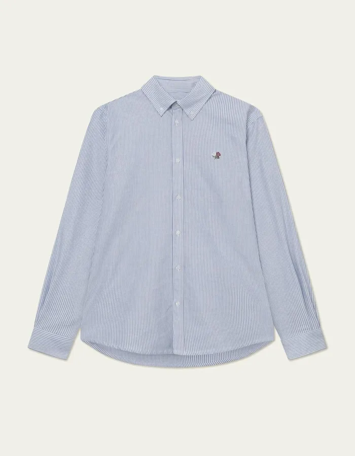 ShirtsOvershirts Men Les Deux Kent Oxford Shirt 8211 Light BlueWhite
